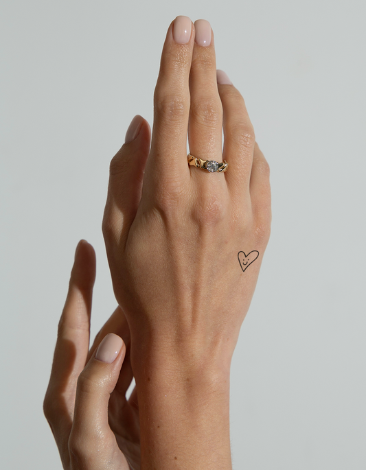 Mini Herz mit Gesicht