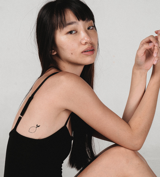 Fineline Zitrone mit Blatt